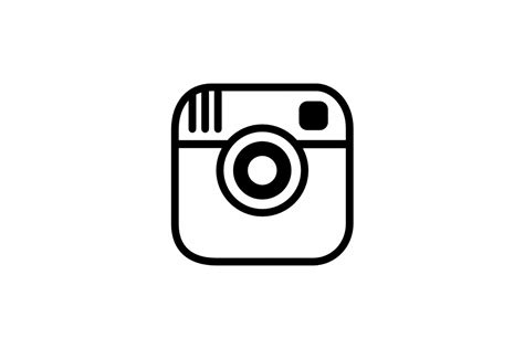 Black And White Instagram Logos