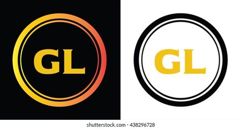 Gl Letters Icon Design Template Elements Stock Vector Royalty Free