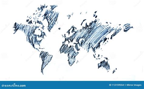 World Map Drawing Pencil Sketch Stock Photos Download 169 Royalty