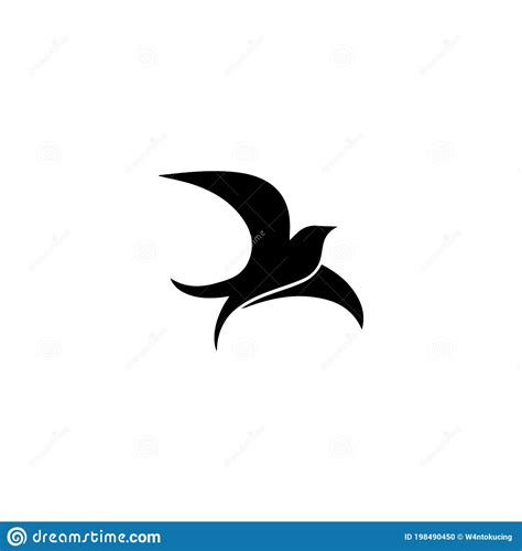 Creative Logo Design Swallow Bird Logo Vector Template Illustration