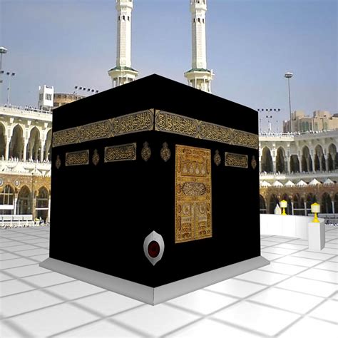 3d Kaaba Black Stone Model Masjid Al Haram Mecca Masjid Muslim Pray