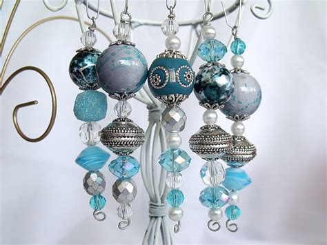 102 Bead Christmas Ornaments Icicles In Shades Of