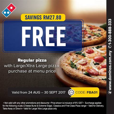 Domino's menu showcases all the favourite dishes popular in domino's pizza restaurant. Domino's Malaysia Merdeka Day Domino's Coupon Promotion ...