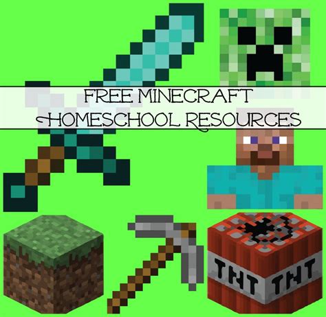 Enter these free minecraft printables for kids! Free Minecraft Homeschool Resources: Printables, Crafts ...