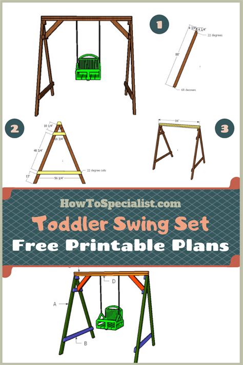 Toddler Swing Set Made From 2x4s Plans Howtospecialist