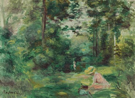 Pierre Auguste Renoir 1841 1919 Femme Lisant Dans Une Clairière