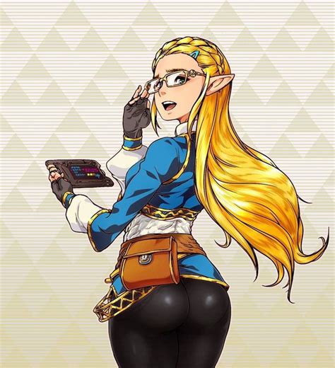 Princess Link With Glasses Breath Of The Wild Legend Of Zelda Zelda