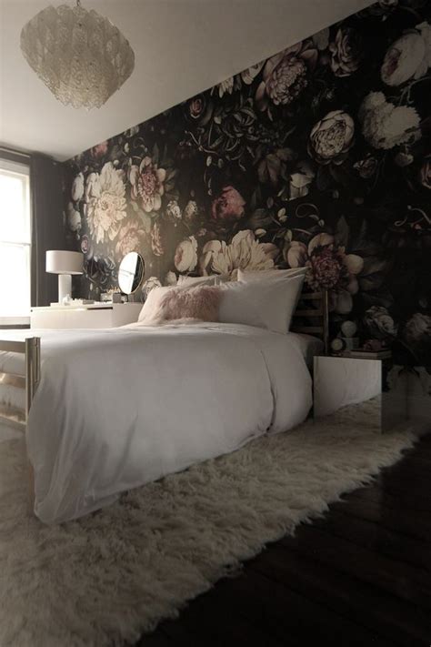 Idea4wall wall murals for bedroom dream castle large removable wallpaper peel and stick signford wall mural galaxy removable wallpaper wall sticker for bedroom living room. 20 Super Trendy Moody Floral Wallpaper Ideas - Shelterness
