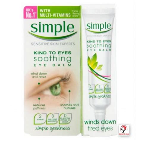Simple Kind To Eyes Nourishing Eye Make Up Remover Cream 100ml
