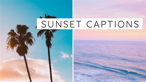 73 aesthetic one word sunset captions for instagram