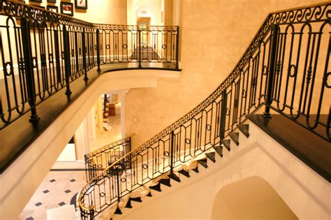 The underside lighting is a great. Wrought Iron Stair Railings for Creating Awesome Looking Interior - HomesFeed