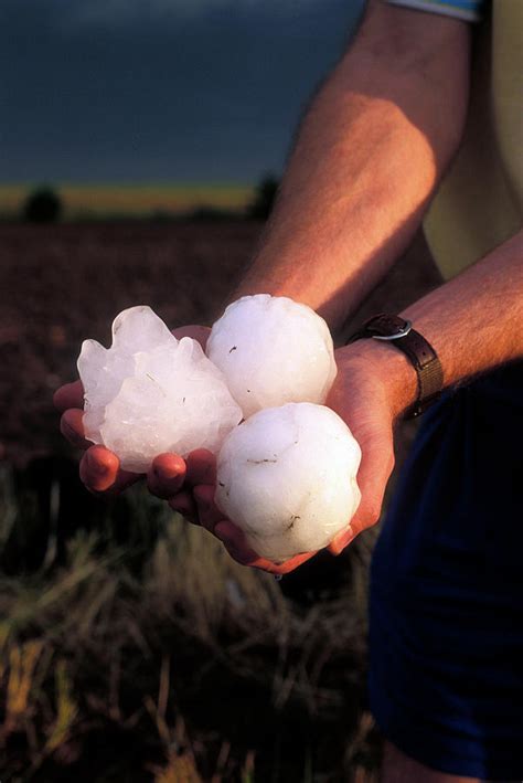Giant Hailstones Photograph By Jim Reedscience Photo Library