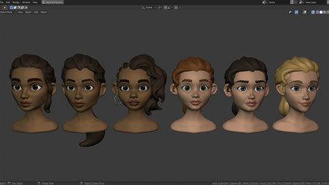 1 Head Exploration Stylized Character Workflow Blender Studio