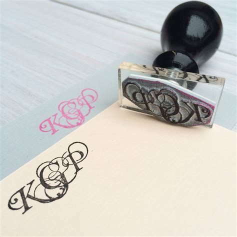 Personalised Monogram Stamp By Stomp Stamps