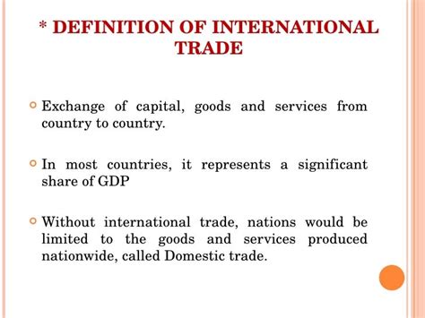 International Trade Group 5(03)