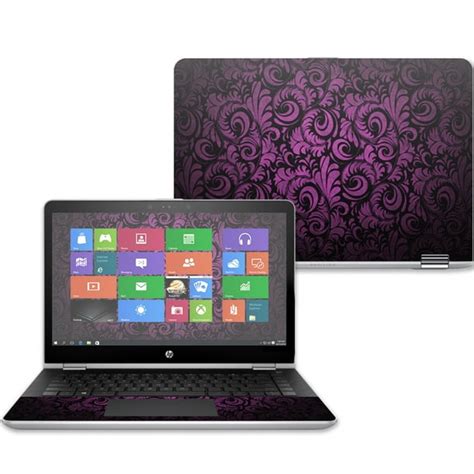 skin decal wrap for hp pavilion x360 14 2017 antique purple