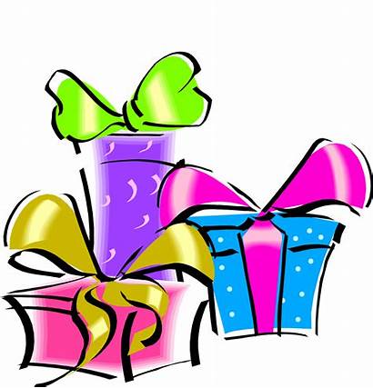 Birthday Gift Clip Presents Gifts Clipart Happy