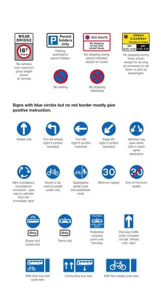 The Highway Code Traffic Signs