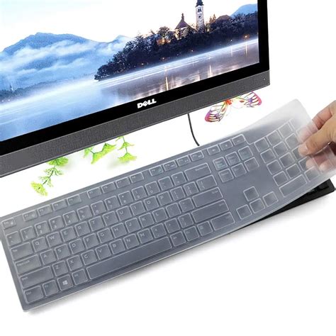 Clear Silicone Keyboard Protector Skin For Dell Km636 Wireless Keyboard