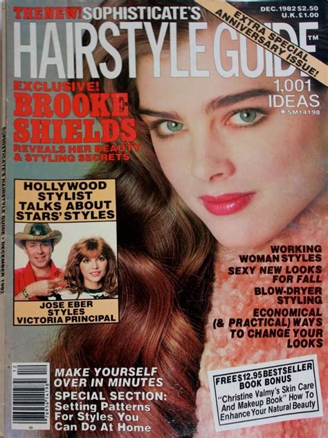 Brooke Shields Covers Hair Style Guide Magazine United States