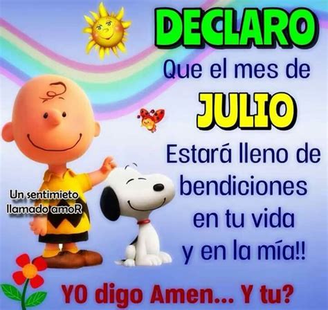 Feliz Mes De Julio Happy Birthday Celebration Snoopy Happy