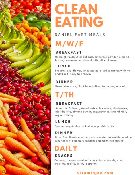 Its purpose while the daniel fast is cleansing your body by omitting certain foods with these things listed, it is concluded that any food having artificial additives, chemicals. The Daniel Fast: Faith, Food, and Fitness - Vitamin Jae in ...