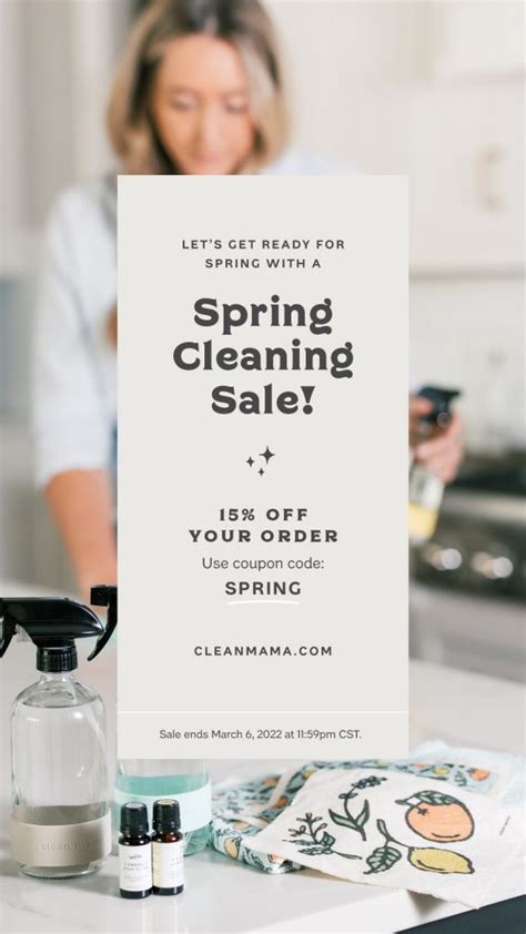 Spring Cleaning Sale Clean Mama