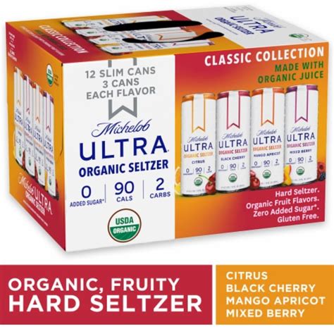 Michelob Ultra® Organic Seltzer Variety Pack 12 Cans 12 Fl Oz Kroger