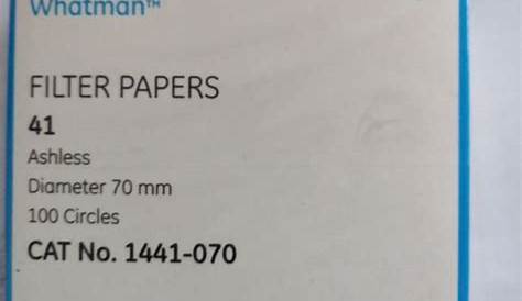 whatman filter paper pore size chart pdf
