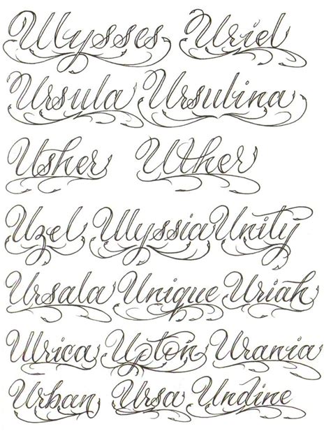 Pin by Piotr Goduń on Czcionki Tattoo lettering fonts Fancy cursive