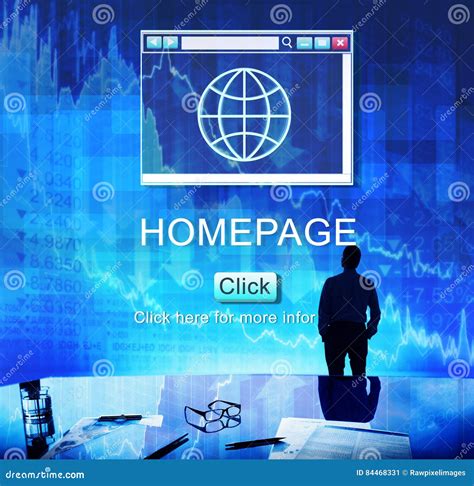 Internet Html Homepage Browser Big Data Concept Stock Image Image Of