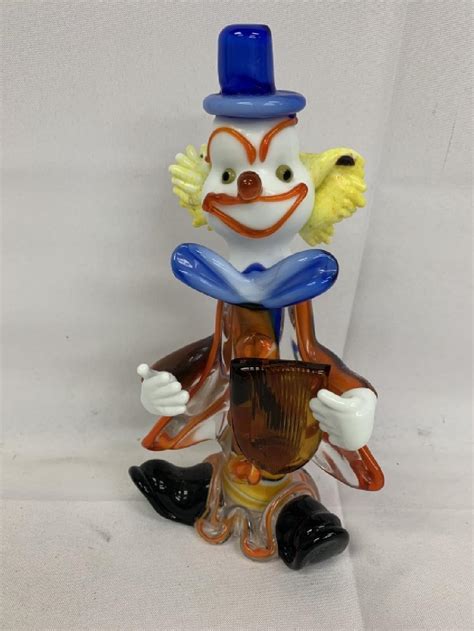 Sold Price Vintage Murano Glass Clown October 1 0120 4 00 Pm Edt