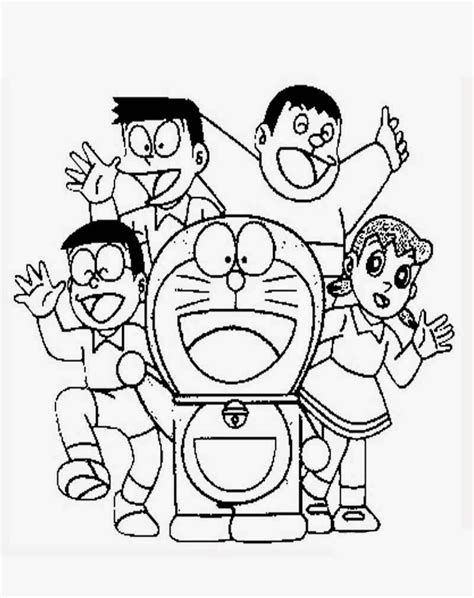 Download Gambar Doraemon Untuk Mewarnai Keren Kaata