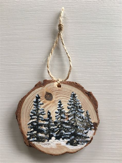 30 Painted Wood Slice Ornaments