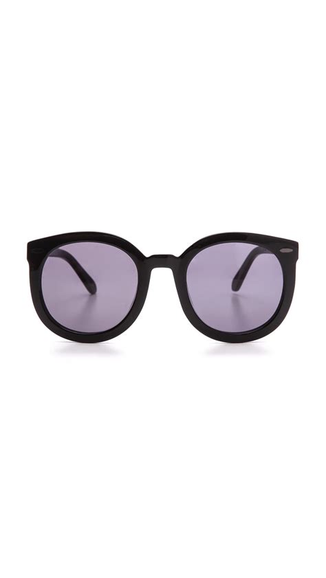 Karen Walker Special Fit Super Duper Strength Sunglasses In Black Lyst