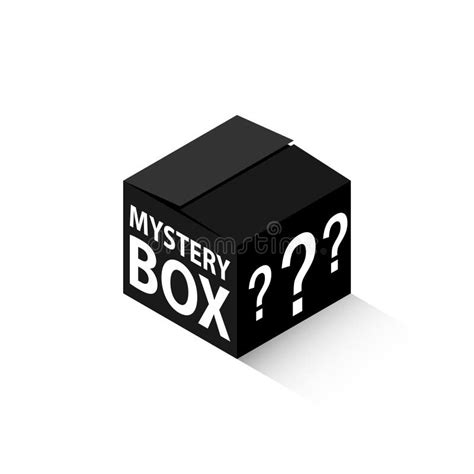Black Mystery Box Isometric Icon Stock Vector Illustration Of