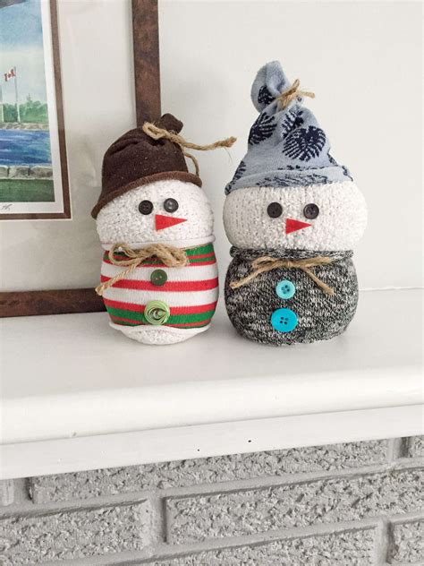 How To Make An Easy Sock Snowman Craft This Pixie Creates