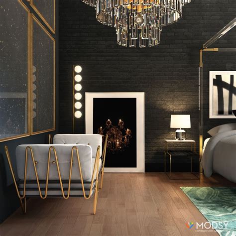 Hollywood Glam Bedroom With An Industrial Twist 1000 In 2020 Glam