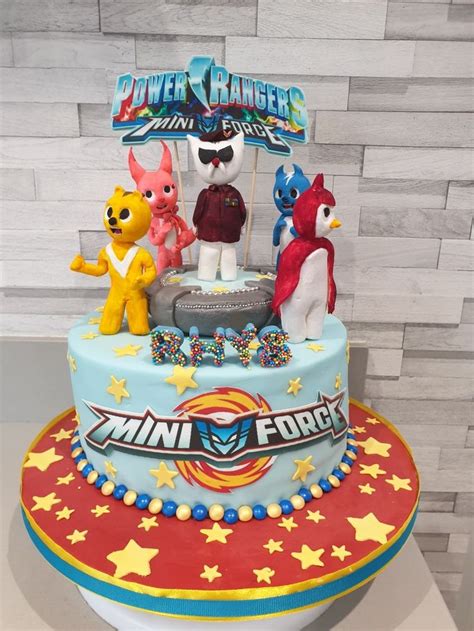 Mini Force Power Rangers Cake Kids Birthday Party Kids Birthday