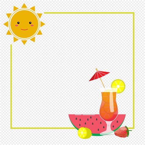 Summer Summer Summer Heat Summer Border Png Imagepicture Free Download