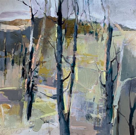 Joan Fullerton Paintings Abstract Landscape Art Trees Mixed Media