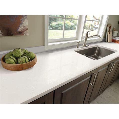 Does home depot install countertops? STONEMARK 4 in. x 4 in. Quartz Countertop Sample in Perla ...