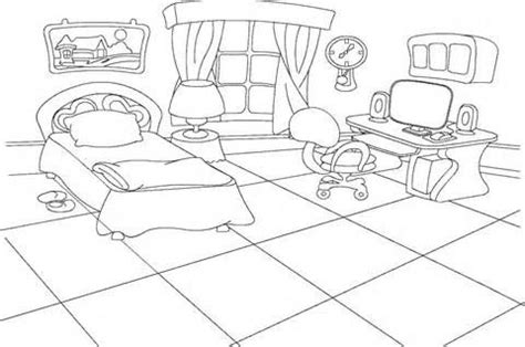 coloring pages  rooms  house spanish dibujos  colorear colores arte