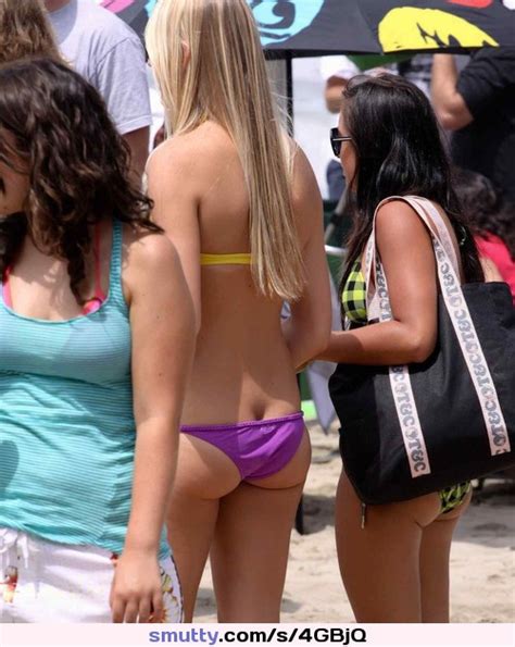 Hot Young Bikini Buttcrack Public Voyeur Teen Beach Ass Niceass Smallass Lowcut
