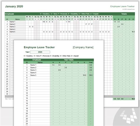 Free Annual Leave Planner Excel Template Free Printable Templates