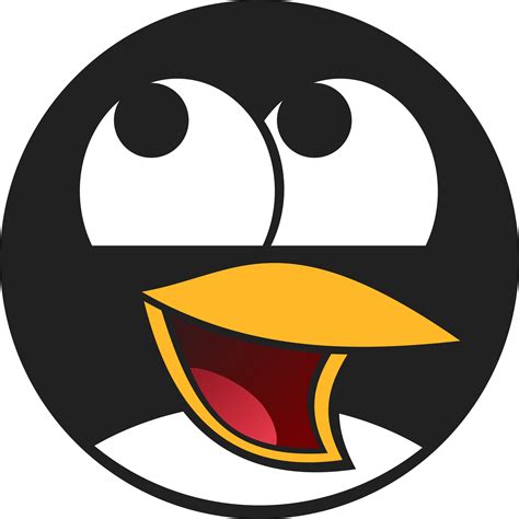 Tux Penguin Face Vector Art Image Linux Kernel Clipart Full Size