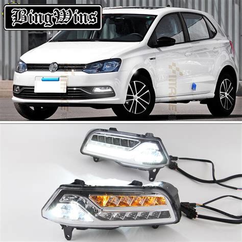 Car Styling For Volkswagen Vw Polo 2014 2015 2016 Led Drl Daytime