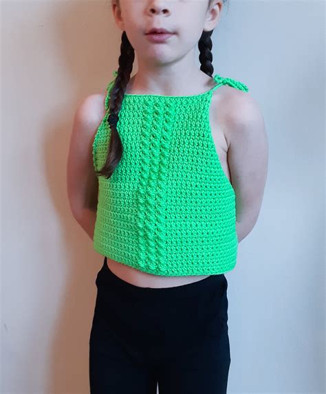 Sauble Kids Halter Top Free Crochet Pattern ⋆