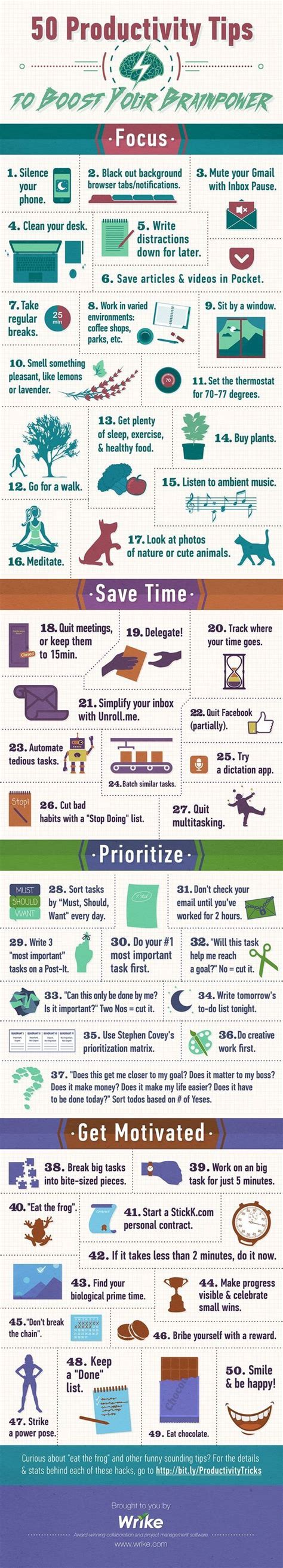 The ability to manage your time effectively is important. 50 Productivity Tips to Boost Your Brain Power (With ...
