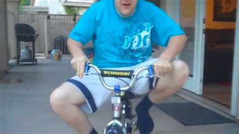 Fat Man On A Little Bike Jackson Learns To Ride A Bike Youtube